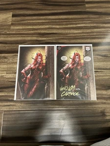 GWENOM VS CARNAGE 1 INHYUK LEE MJ AMAZING SPIDER-MAN 678 VIRGIN VARIANT 2-PK - Bild 1 von 1