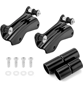 Kit de acoplamiento de 4 puntos con cubiertas negras compatibles para Harley Touring Electra Glide - Imagen 1 de 9