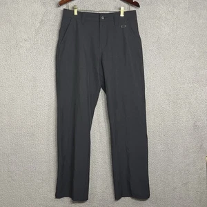 Oakley Pants Mens 31X32 Black Golf Straight Leg Regular Fit Logo - Picture 1 of 11