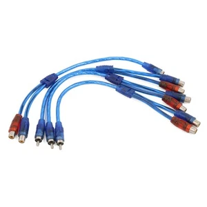 Adaptador RCA 1 macho a 2 hembra audio estéreo Y divisor cable conector 4 un. - Imagen 1 de 2