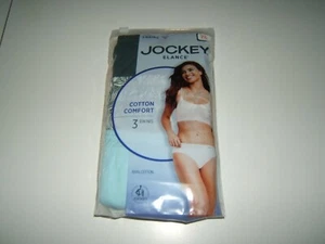 Lot of 3 Jockey Elance Women's Cotton Bikinis Covered waistband Size 7/L NWT - Picture 1 of 2