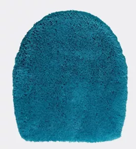 #6112# Kleine Wolke, Farbe: türkis, Toilettendeckelbezug, Wellenlinien - Bild 1 von 1