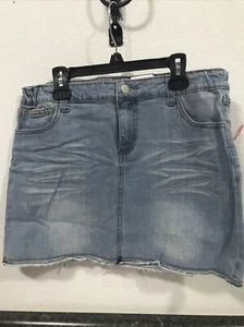 Total Girl Denim Skirt Adjustable￼ Waist Size 14 1/2 Plus  NWT (8-TW-434) - Picture 1 of 6