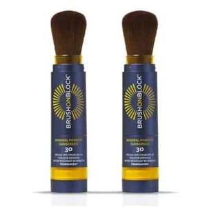 Brush On Block Mineral LSF 30 Sonnenschutzpulver 0,12oz - durchscheinend Duo Pack - Bild 1 von 4