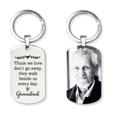 Personalised Engrave Keyring Memorial Gift In Loving Memory of Mum Dad Grandad - Image 1 of 4