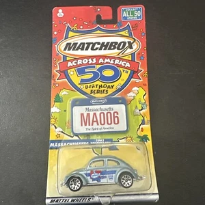 Matchbox Across America 50th Birthday Series #6 Massachusetts 1962 VW Beetle - Picture 1 of 5