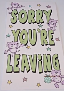 Sorry You're Leaving Card. Wishing Well Cards. (L8) - Picture 1 of 3