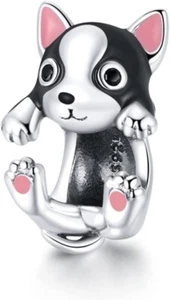 New S925 Sterling Silver Cute Black Cat Bracelet Charm universal size - Picture 1 of 2