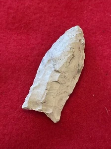 1 7/8 Inch Beaver Lake Arrowhead Paleo Wisconsin Ex Waveson - Picture 1 of 2