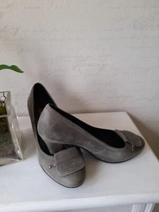 Damen Pumps Grau Antiklook Gr. 39 Absatzhöhe 8cm - Bild 1 von 3