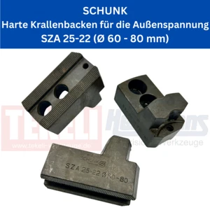 SCHUNK Mordazas de garra duras para tensión exterior SZA 25-22 (Ø 60 - Ø 80 MM) - Imagen 1 de 1