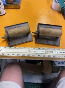 2 Nice Used BRASS wood Handles Marshalltown 835 SHIPS FREE - Picture 1 of 10