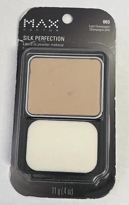Max Factor Silk Perfection Liquid to Powder Makeup # 003 Light Champagne - Image 1 of 3