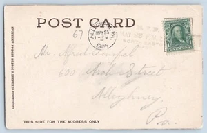 North Easton Massachusetts MA 1906 2F RFD Cancel Postcard - Picture 1 of 2