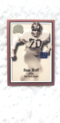 2000 Fleer Football - GREATS OF GAME - Sam Huff - Card # 77 - NRMNT/MINT - Image 1 of 4