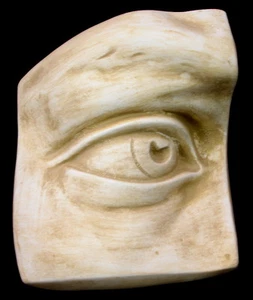Greek Roman Art David Right Eye Wall Plaque Antique Finish - Picture 1 of 5