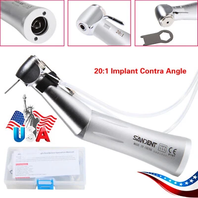 YABANGBANG Dental 20:1 Implant Contra Angulo Pieza De Mano para NSK SG20 Surgical Push