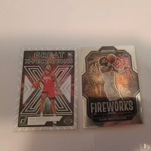 2023-24 Cam Whitmore Rookie Card Pair Houston Rockets - Picture 1 of 2