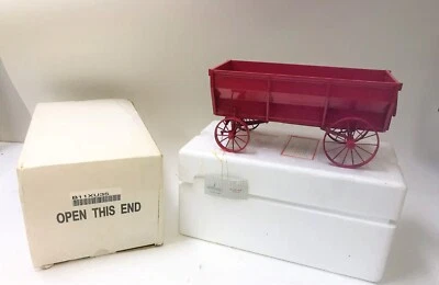 Franklin Mint Precision Models 1/12 Scale Die Cast Farm Flare Side Wagon Red NIB - Image 1 of 4