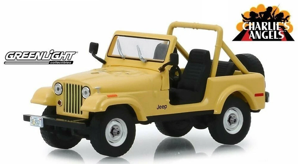 Jeep Cj-5 1980 Charlie S Angels 1/43 Diecast Greenlight Julie Roger Wrangler
