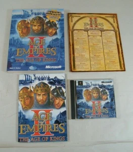 AGE OF EMPIRES 2 THE ACE OF KINGS 1999 PC GAME + MANUAL GUIDES - Picture 1 of 12