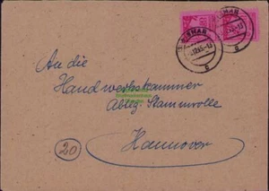 B22158 Brief SBZ Mecklenburg Vorpommern 1945 Wismar nach Hannover - Picture 1 of 2