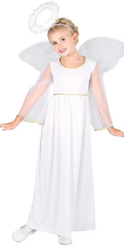 Wicked White Angel Girls' Fancy Dress - Size XL