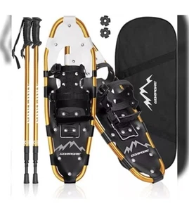 NEU! 30" Gold All-Terrain Schneeschuhe mit Stangen & Tasche von Gorpore XOO2ZD9N5J - Bild 1 von 4