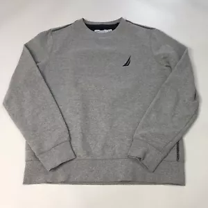 NAUTICA Herren grau Rundhalsausschnitt Logo Sweatshirt XS Baumwolle reich - Bild 1 von 9