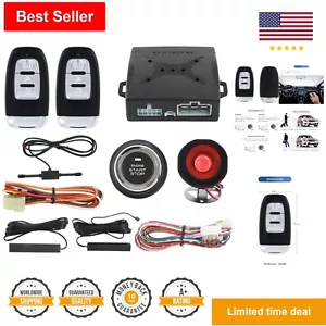 PKE Passive Keyless Entry Car Alarm System with Remote Start & Trunk Release - Picture 1 of 15