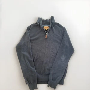 Navy cotton schoffel quarter zip - Picture 1 of 10