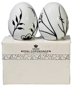 Royal Copenhagen - Juego de Sal y Pimienta - "Mega Colección Acanalada Negra" - Raro - Imagen 1 de 11