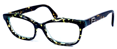 Marco de gafas FENDI FF0094 D59 Italia marrón tortuga/verde 52-15-140 Foto 1 de 4