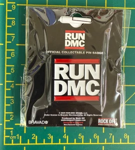 RUN DMC KING OF CLASSIC SQUARE LOGO METAL BADGE OFFICIALLY LICENSED - Picture 1 of 7