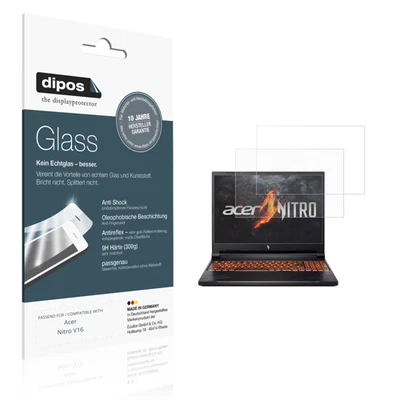 2x Screen Protector for Acer Nitro V16 matte Flexible Glass 9H dipos - Image 1 of 4