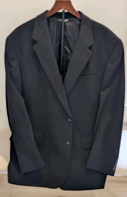 Blazer Jos A Bank 100 % cachemir para hombre 48 L negro abrigo deportivo traje chaqueta Foto 1 de 4