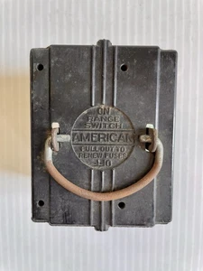 American Main Switch Fuse Panel Vintage Pull Out Fuse Holder, 2 Pole - Picture 1 of 6