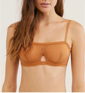Sujetador Free People WE ARE HAH con aros en azúcar morena - talla 32-36 B - Imagen 1 de 1