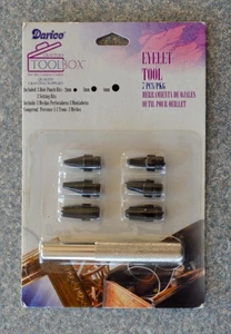 DARICE 7-PCS/PKG EYELET TOOL KIT/CRAFTERS TOOLBOX - Picture 1 of 2