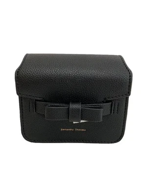 Samantha Thavasa Shoulder Bag PVC BLK Plain - Image 1 of 4