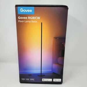 Govee RGBIC Floor Lamp Basic H6076 LED Smart Lamp 1000 Lumen, Black - Picture 1 of 9