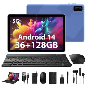 10 Pouces Tablette Android 14 Tablette Tactile 36G RAM+128G ROM1TB TF 5G WiFi... - Photo 1/6