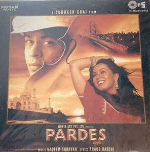 PARDES - Bollywood Soundtrack Vinyl LP - Shah Rukh Khan mit Song I love my India - Imagen 1 de 2