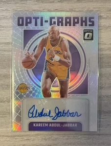 2024-25 Panini Donruss Optic-Graphs Silver Prizm - Kareem Abdul-Jabbar /35 AUTO - Picture 1 of 3