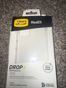 Open Box Otter Box Series React Drop+ Samsung Galaxy A03s Clear Phone Case - Picture 1 of 2