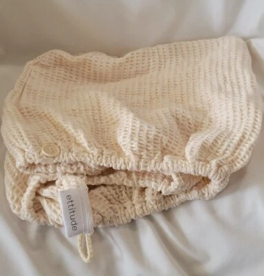 Toalla de pelo Ettitude Waffle natural talla única M0521 NUEVA Foto 1 de 4