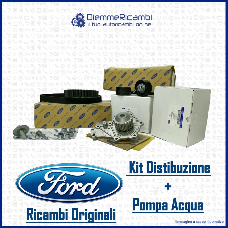 KIT DISTRIBUZIONE CON POMPA ACQUA ORIGINALE FORD MOTORCRAFT 1.4 | 1.6 BENZINA - Image 1 of 1
