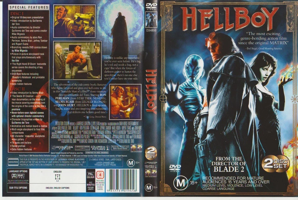 HELLBOY (2004) - Australian Columbia Double DVD Edition - Classic Horror/Sci-Fi - image 1 of 1