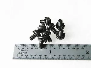 6-32 x 1/4" SCHRAUBE SEMS PFANNENKOPF PHILLIP SCHWARZ OXID STAHL - 100 Stück - Bild 1 von 1