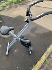Opti Folding Magnetic Resistance Exercise Bike W/ Lcd Monitor - Silver